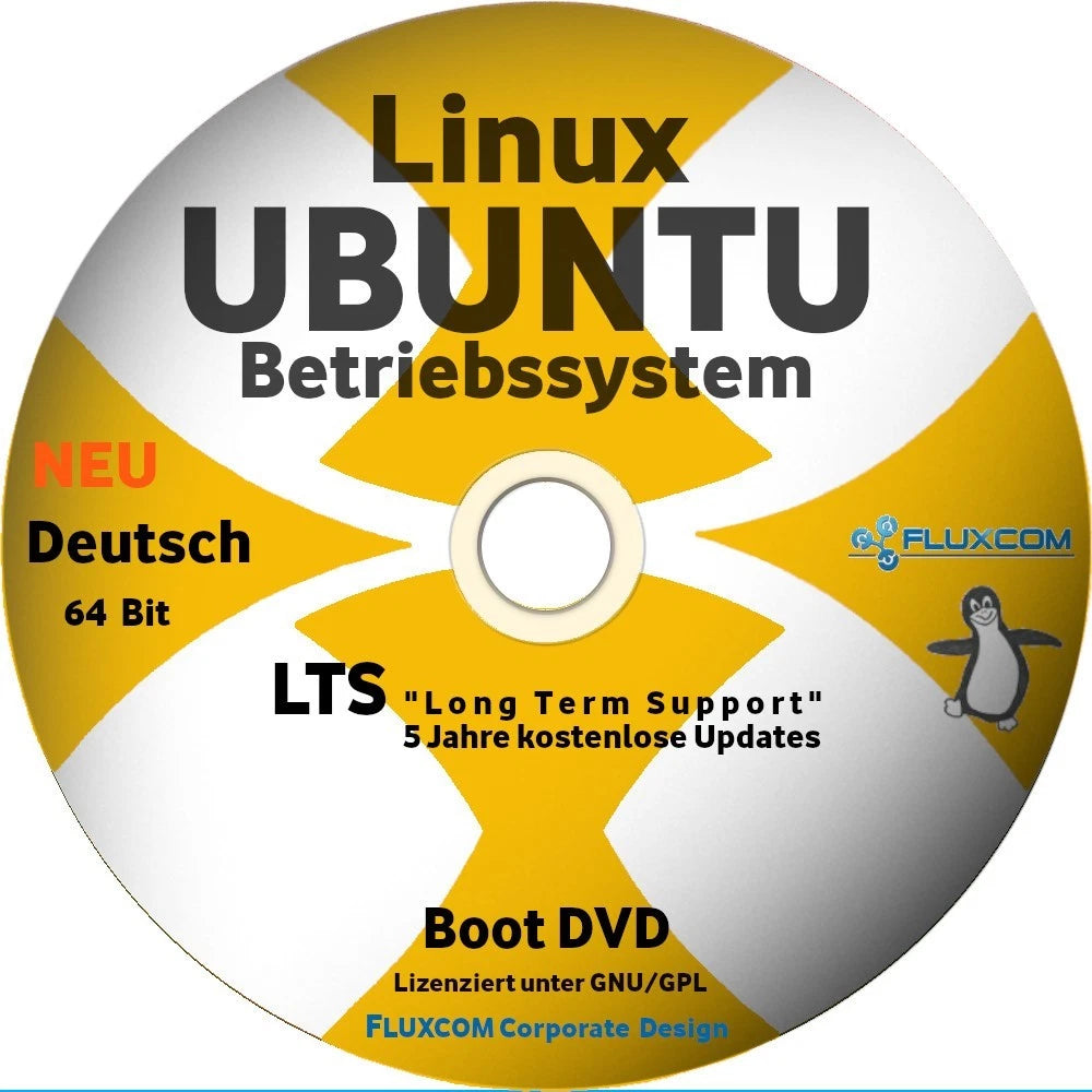 Ubuntu Linux 26.04 LTS 64-Bit Betriebssystem Deutsch Boot DVD Vollversion
