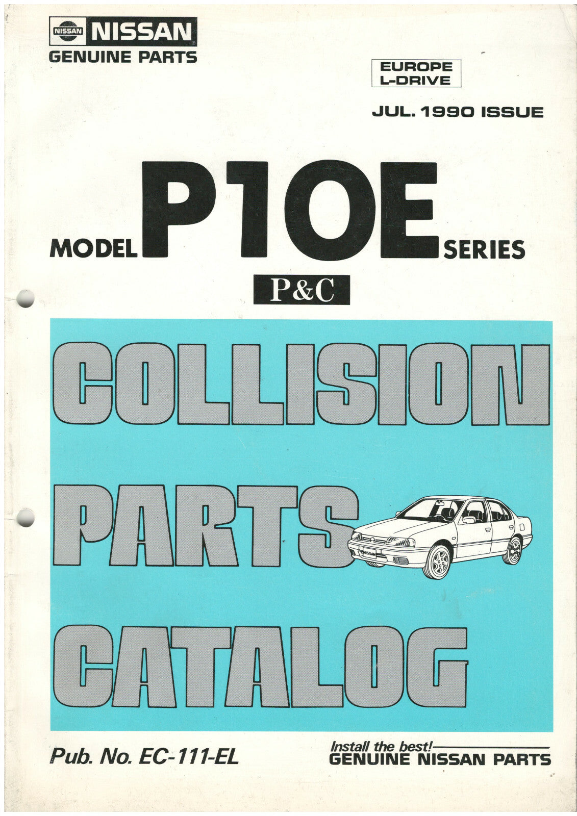 NISSAN P10E original Ersatzteilkatalog, Parts Calalog, englisch Oldtimer