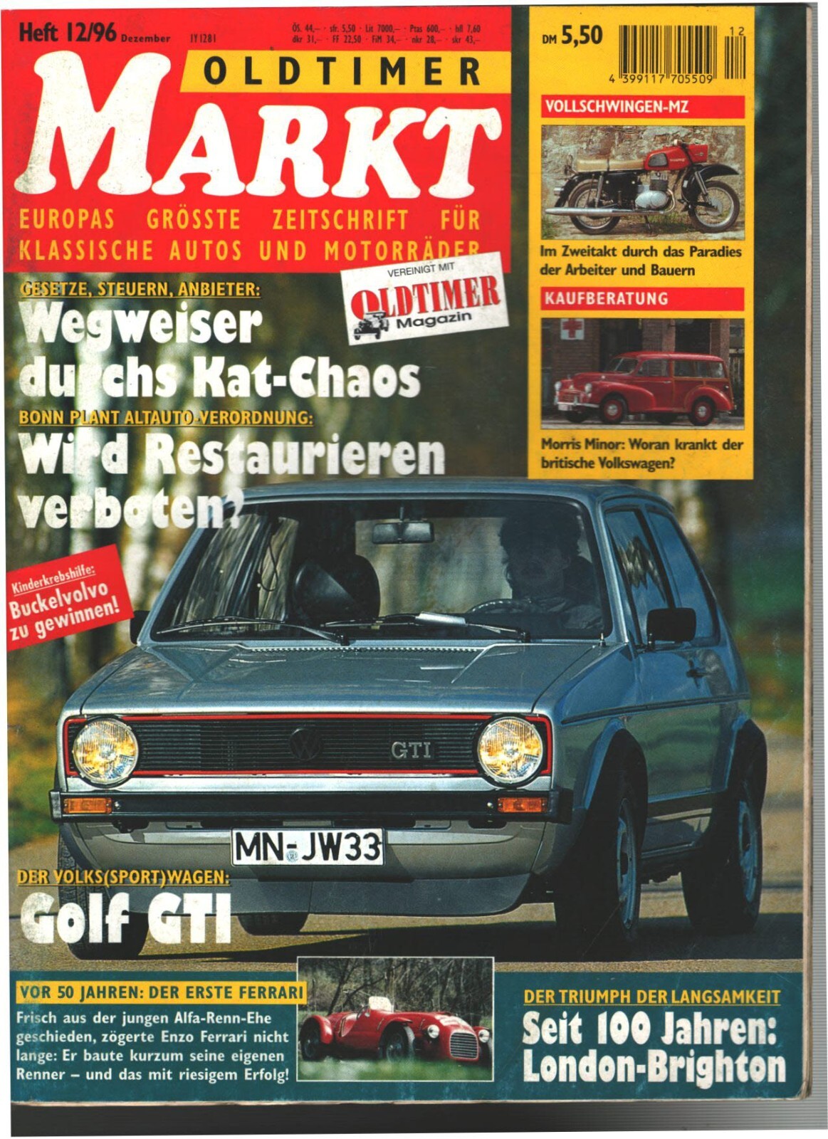 Oldtimer Markt Heft 12/1996