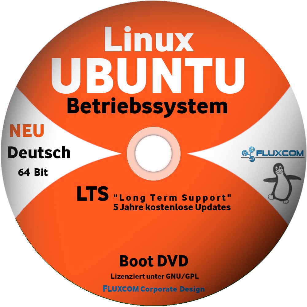 Linux Ubuntu 24.04.4 LTS DL-DVD, 64Bit Betriebssystem komplett