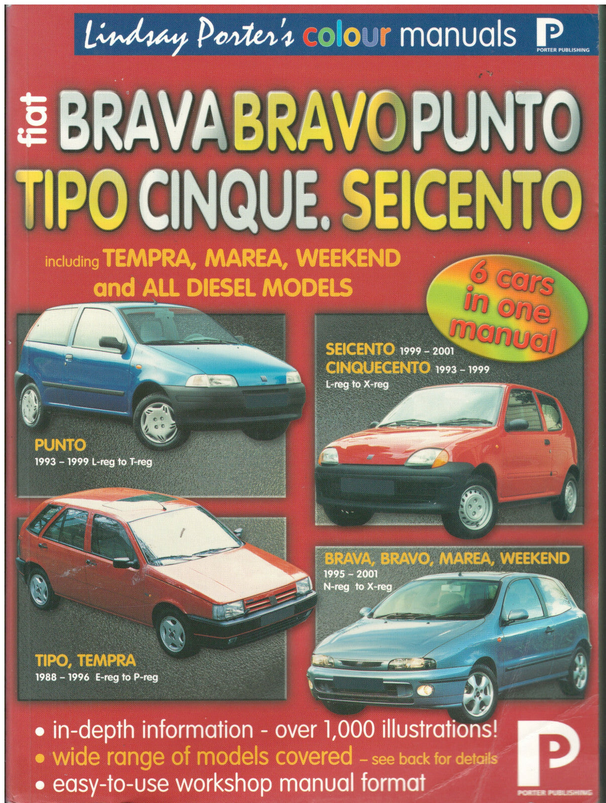 iat Brava, Bravo, Cinquecento, Marea, Punto, Seicento,Tipo Manual Lindsay Porter