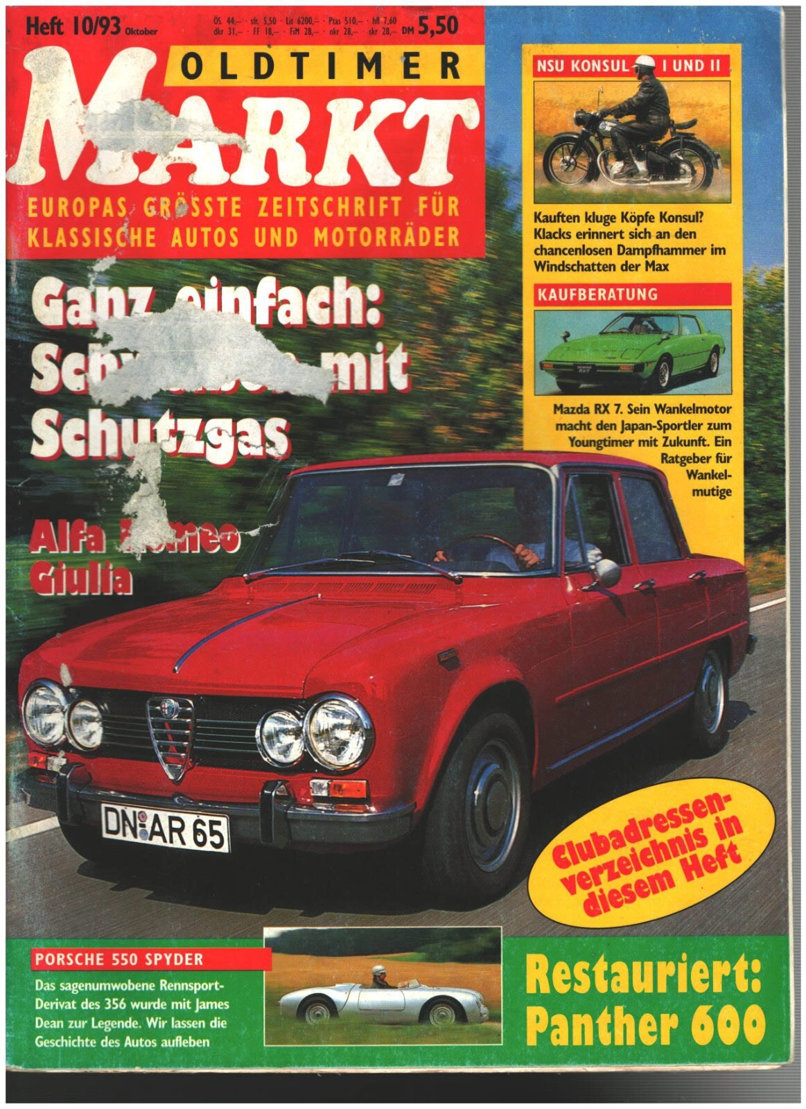 Oldtimer Markt Heft 10/1993