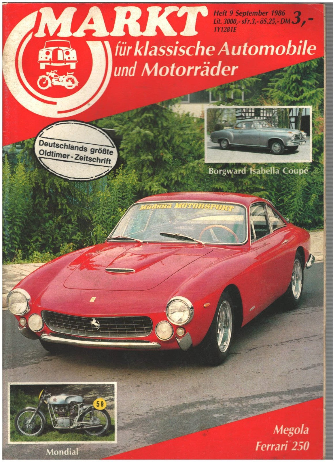 Oldtimer Markt Heft 9/1986