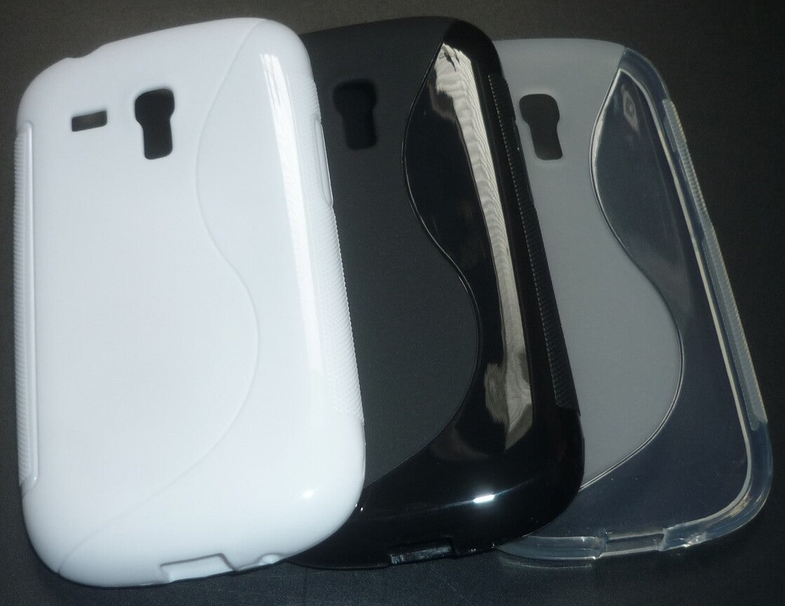 3x Samsung Galaxy S3 Mini Tasche Handy Cover Schutz Hülle weiss, klar, schwarz
