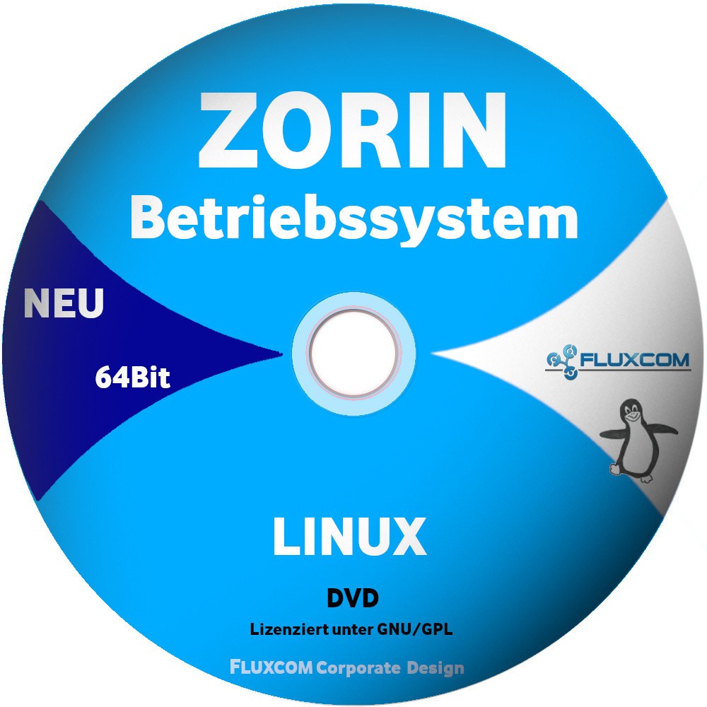 Zorin OS 18 Core Boot-DVD, LINUX Betriebssystem 64 Bit