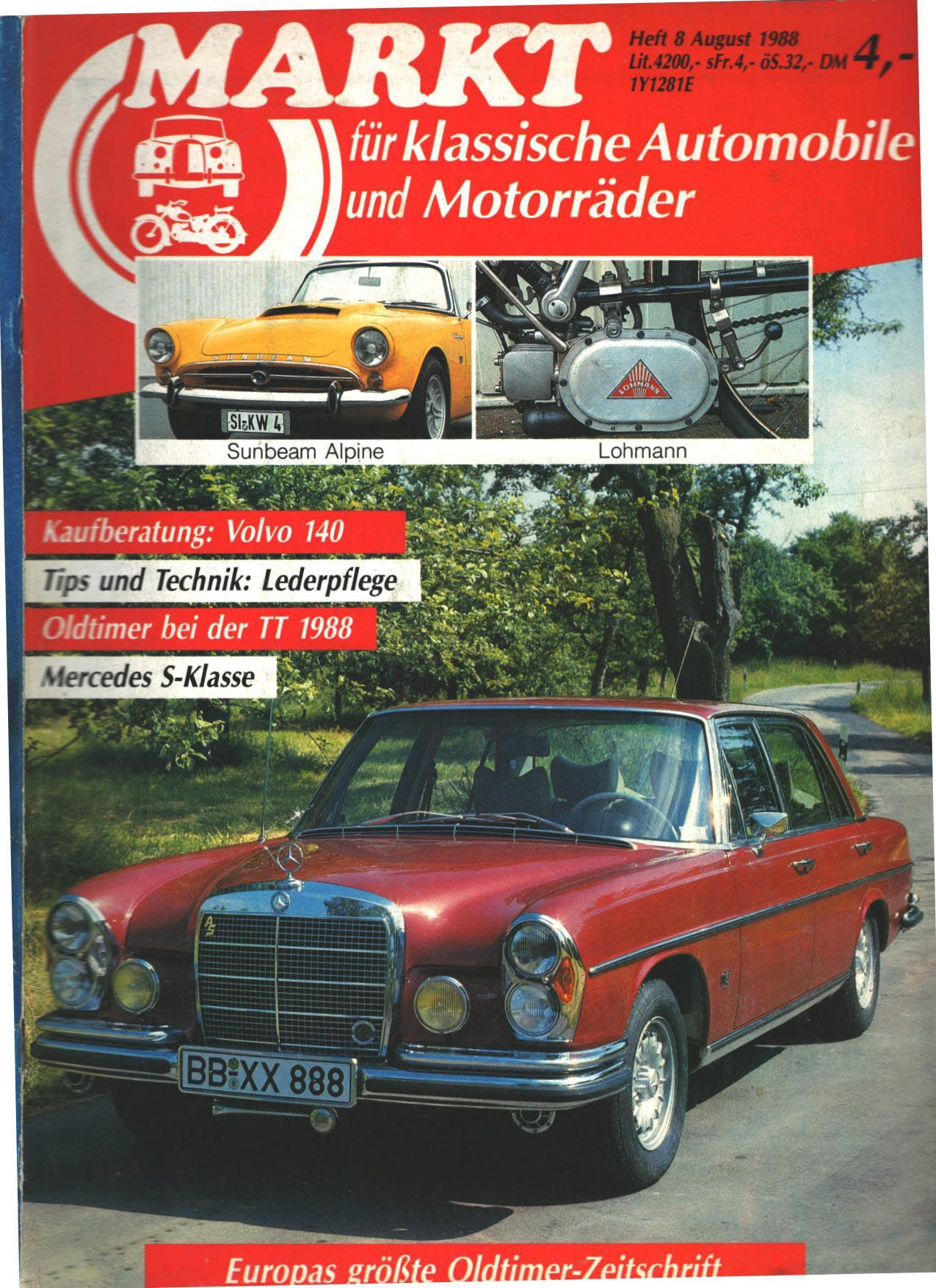 Oldtimer Markt 8 1988
