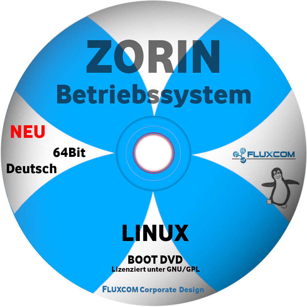 Zorin OS 64 Bit 2026 , komplettes Linux Betriebssystem in Deutsch