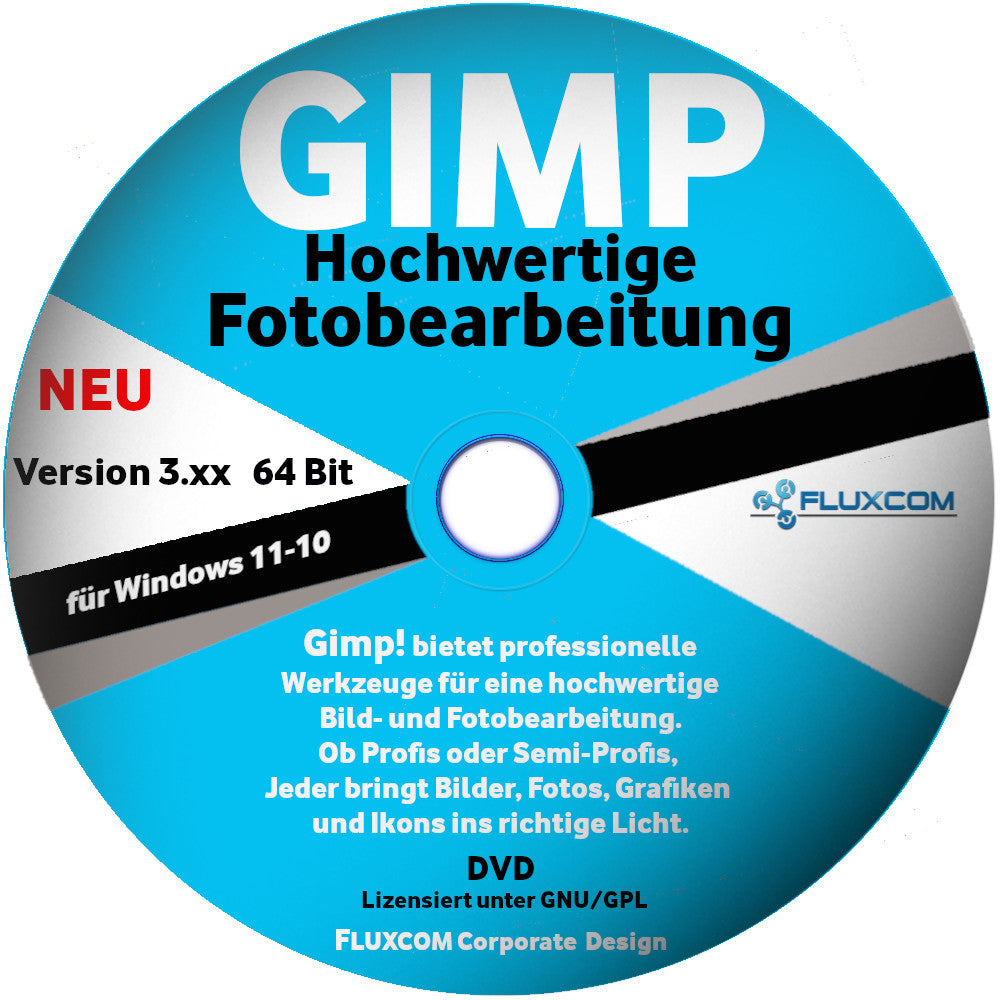 GIMP aus 2026 DVD - Digitale Profi Bild und Foto Bearbeitung - Grafik Editor