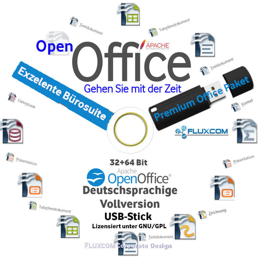 Open Office Premium 2026 USB für Windows Textverarbeitung Schreibprogramm