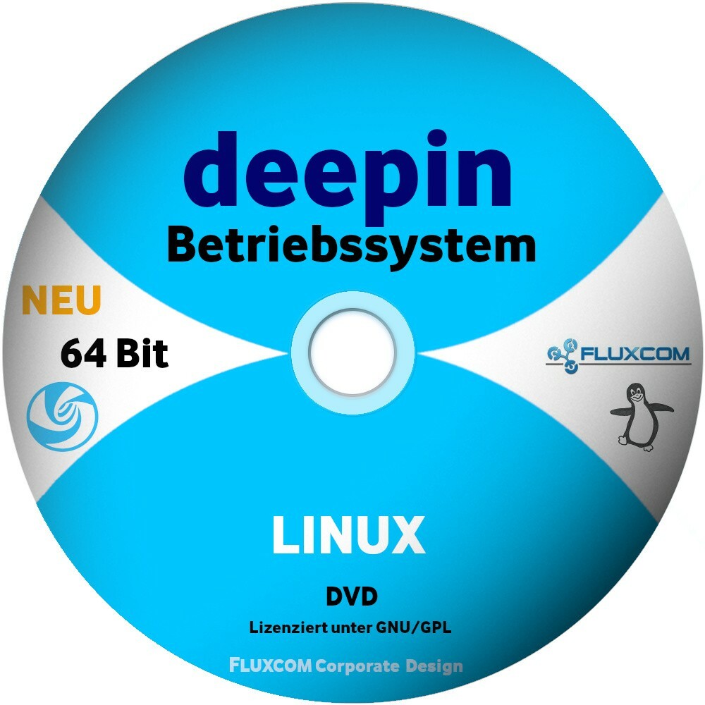 deepin Linux 25.0.1 DVD, Install-System 64 Bit,  komplettes Betriebssystem