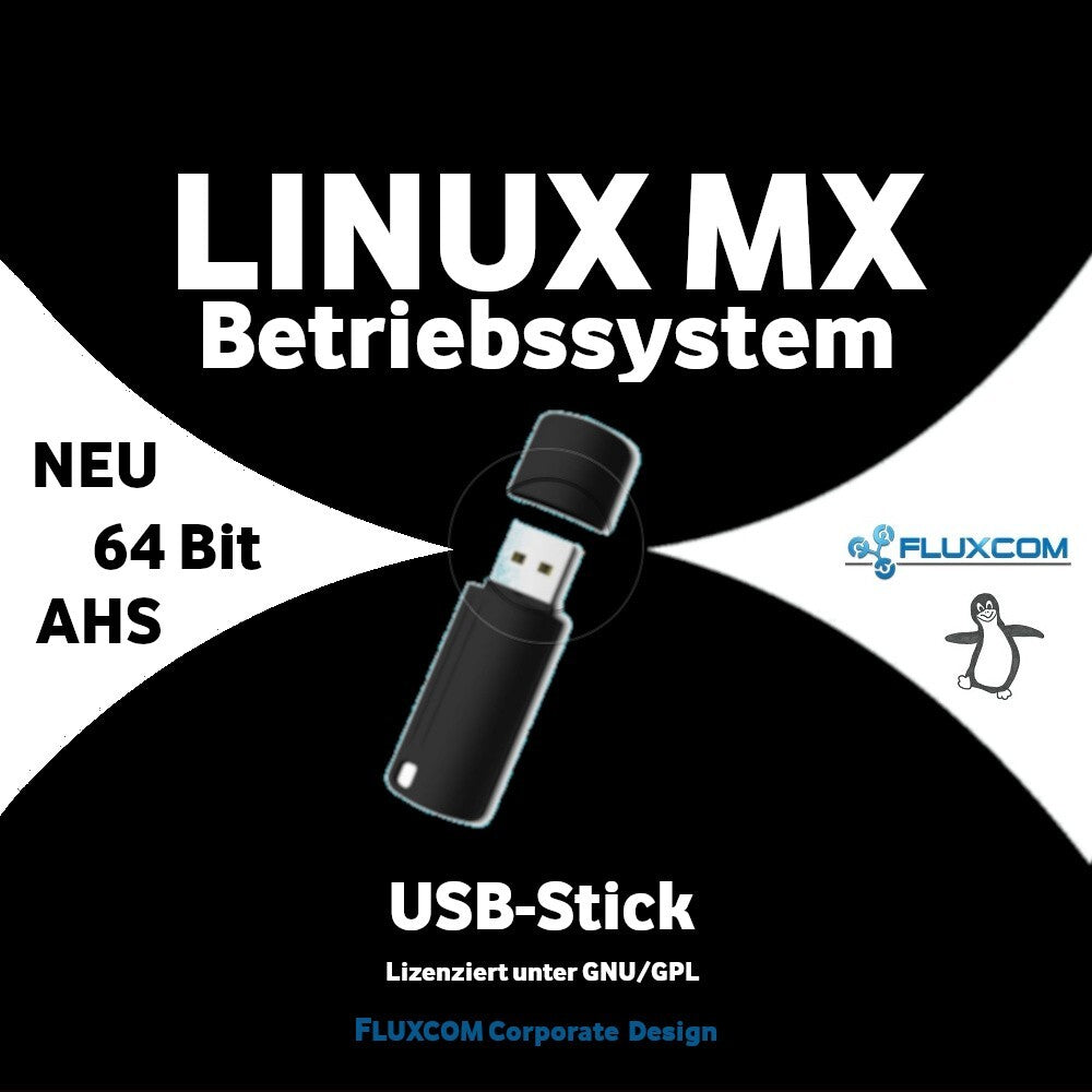 LINUX MX 23.6 AHS USB-Stick, Live 64Bit Betriebssystem, deutsch Anleitung