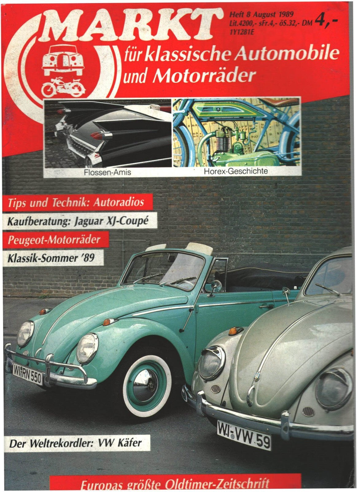Oldtimer Markt Heft 8/1989