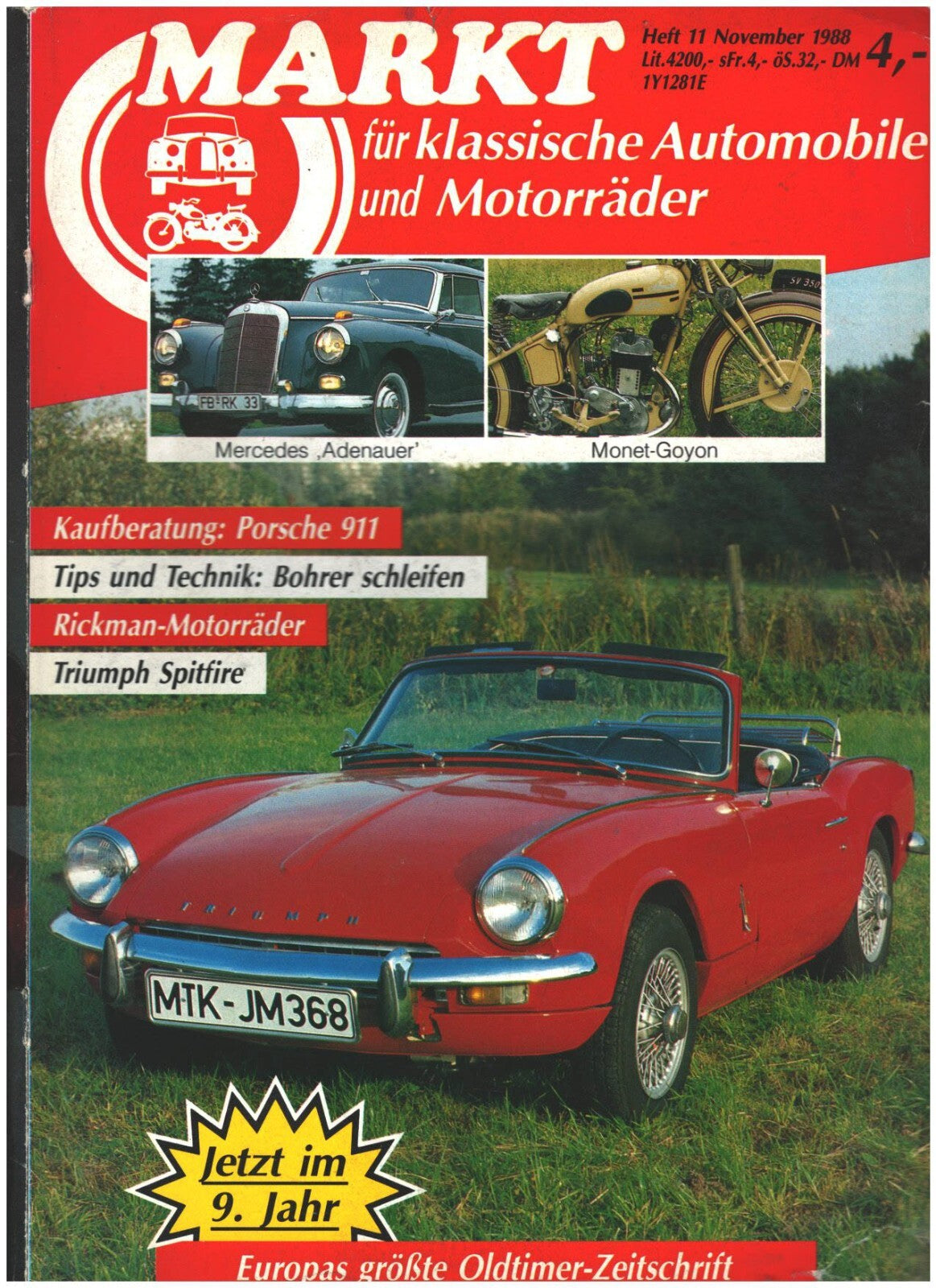 Oldtimer Markt Heft 11/1988