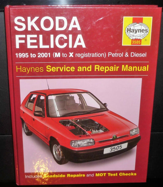 Skoda Felicia 1+ 2  1.3 MPI 1.6 Repair Manual Reparaturbuch Buch Ausgabe 2002/03