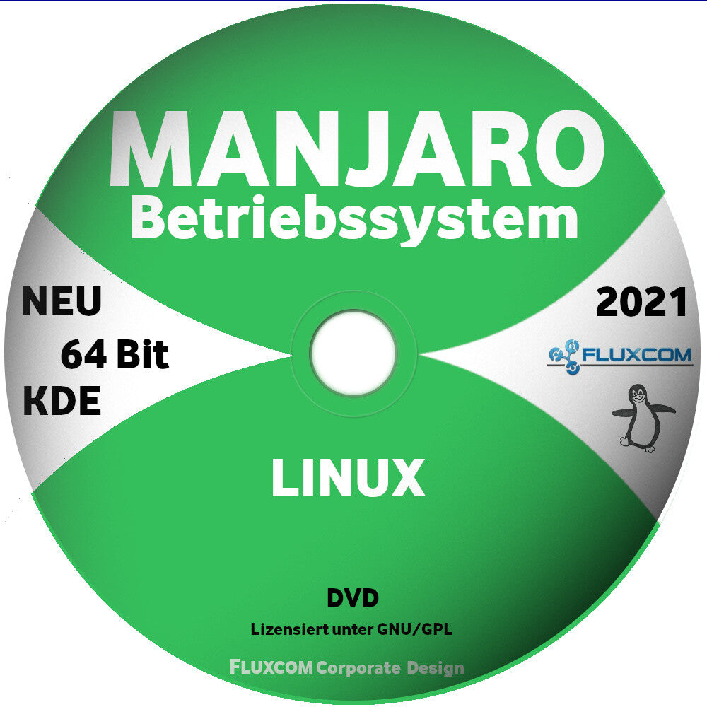 Manjaro 21.2.4 64 Bit DVD, Linux Betriebssystem GNOME KDE Xfce