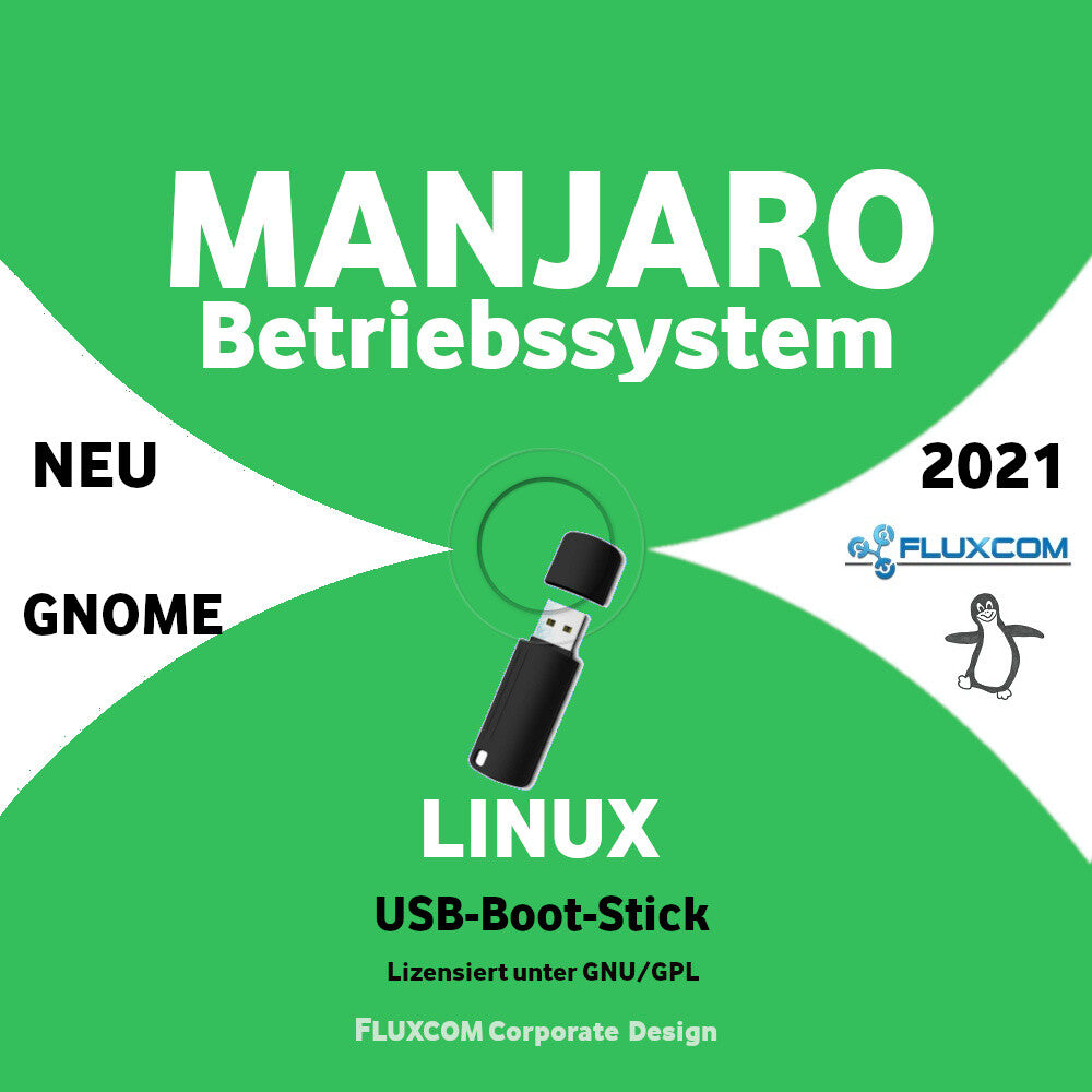 Manjaro 21.2.4 64 Bit USB, Linux Betriebssystem GNOME KDE Xfce