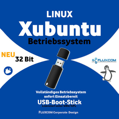 Xubuntu 18.04.4 LTS 32 Bit USB 64GB komplettes Linux Betriebssystem