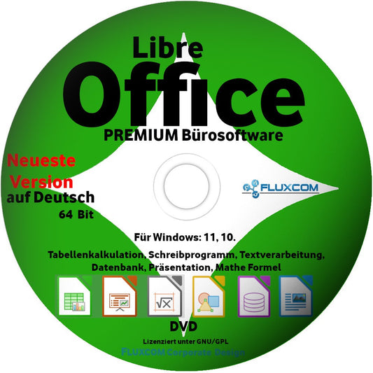 Libre Office 2026 | Für 64bit | Office- und Büro-Software | Schreibprogramm |