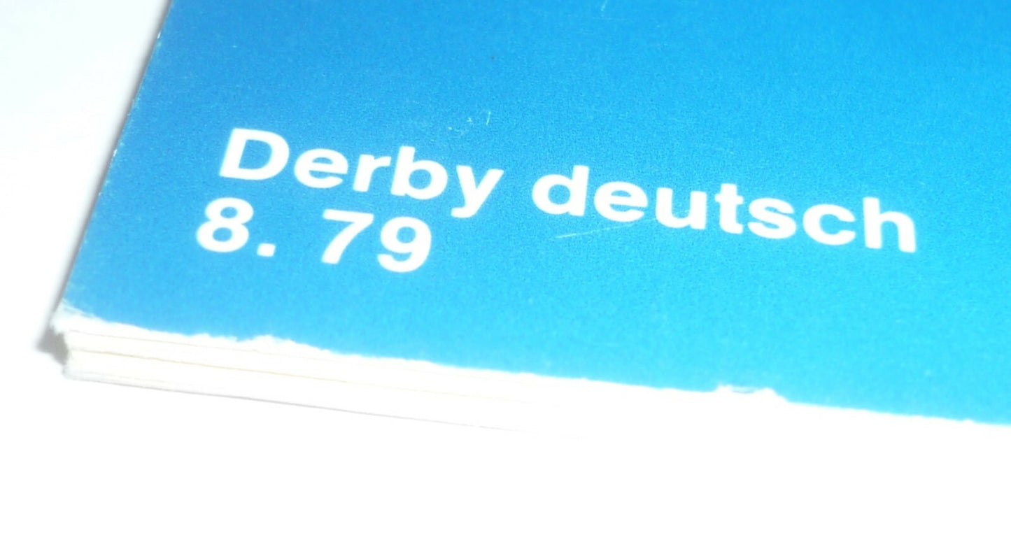 Volkswagen VW DERBY Betriebsanleitung Ausgabe 08. 1979 Zustand sehr gut Oldtimer