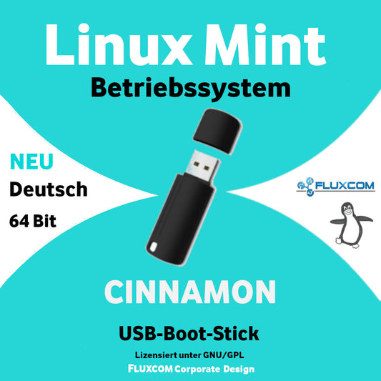 Linux Mint 22.3 Cinnamon 64 Bit, USB Stick, komplettes Betriebssystem