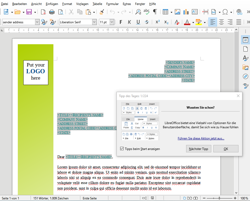 Libre Office 25.8.3 Paket Büro Textverarbeitung Tabellen DVD Windows, 64 Bit