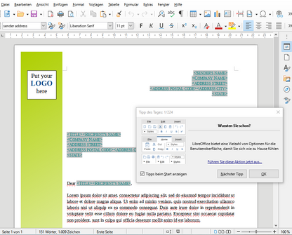 Libre Office 25.8.3 Paket Büro Textverarbeitung Tabellen DVD Windows, 64 Bit