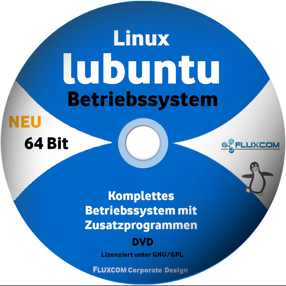 Lubuntu 24.04.3 LTS 64 Bit DVD Linux komplettes Betriebssystem