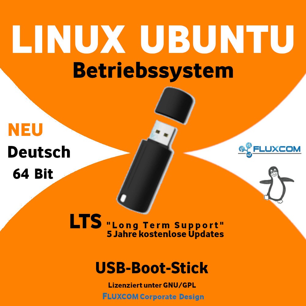 Linux Ubuntu 24.04.4 LTS 64 Bit, USB-Stick, komplettes Betriebssystem