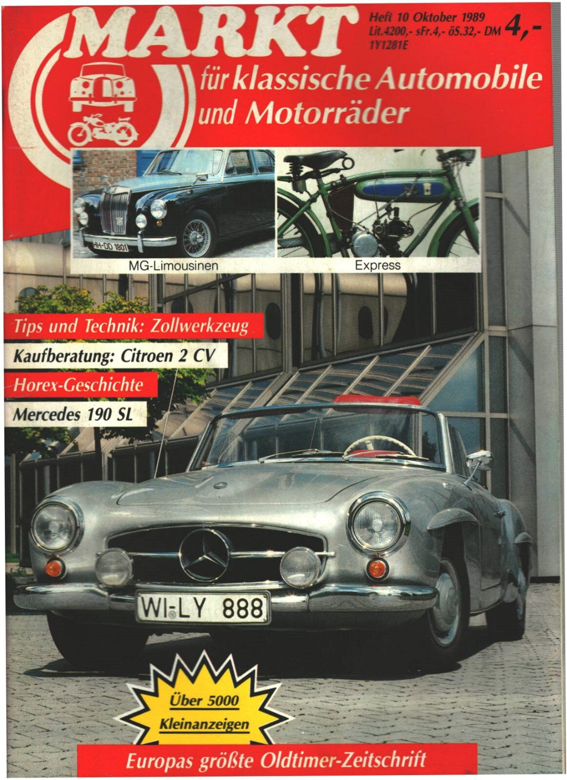 Oldtimer Markt Heft 10/1989