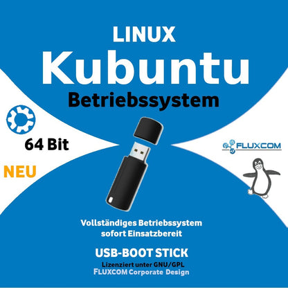 Kubuntu Linux 2026 /24.04.4 LTS 64 Bit 64GB USB Stick, komplettes Betriebssystem