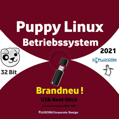 2021 Puppy Linux Slacko 7.0 USB 32 Bit, Live, komplettes Betriebssystem,englisch