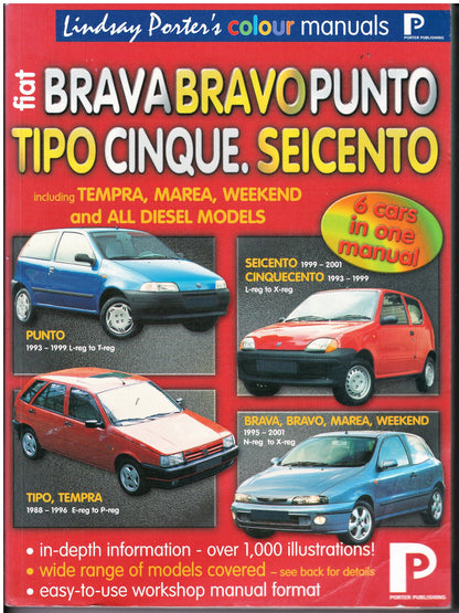 iat Brava, Bravo, Cinquecento, Marea, Punto, Seicento,Tipo Manual Lindsay Porter