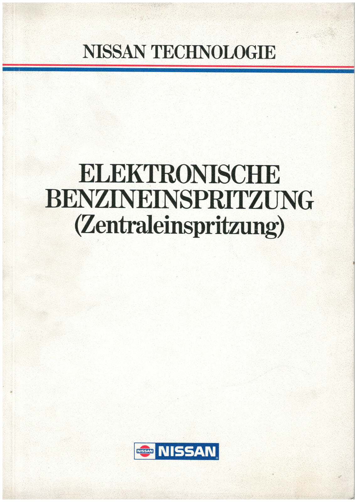 NISSAN Lehrgang Elektronische Benzineinspritzung von 1991