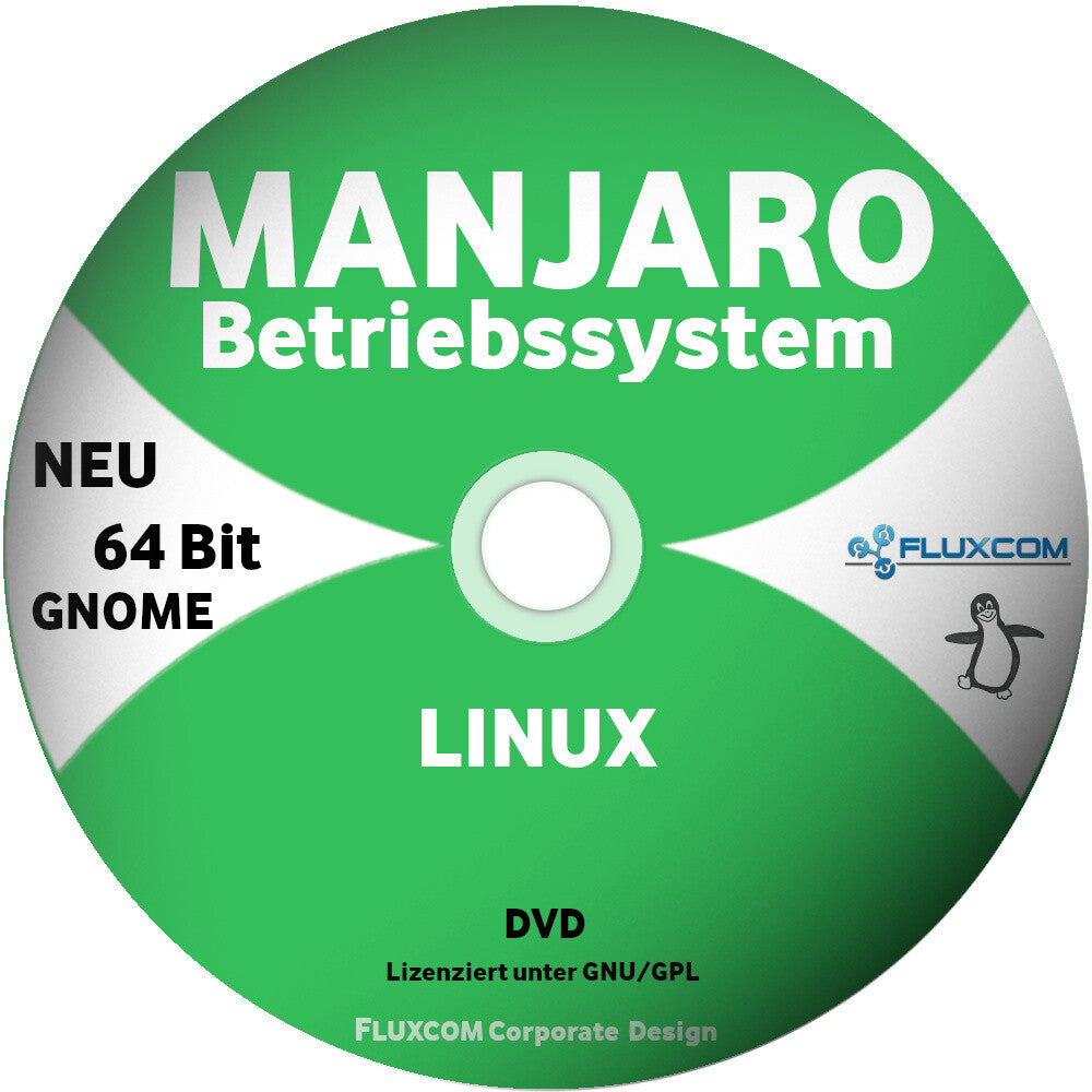Manjaro 21.2.4 64 Bit DVD, Linux Betriebssystem GNOME KDE Xfce