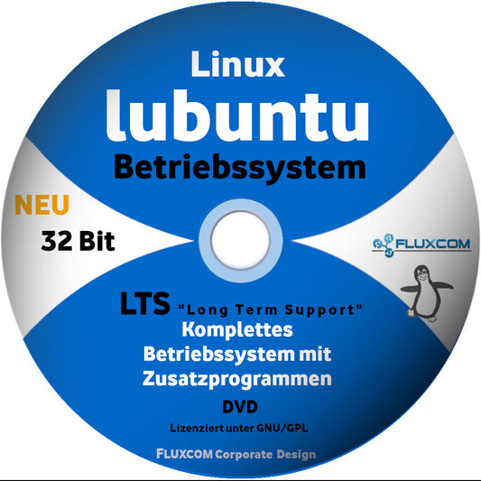 Lubuntu 18.04.5 LTS 32bit DVD Linux Betriebssystem auch für alte Computer