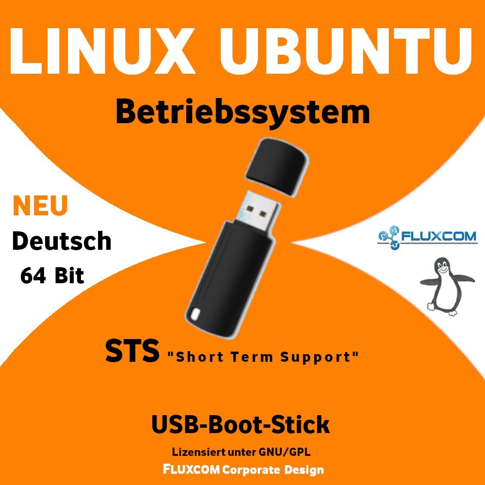 Ubuntu 25.10 STS USB 23.04 DVD Linux komplettes Betriebssystem 64Bit in Deutsch