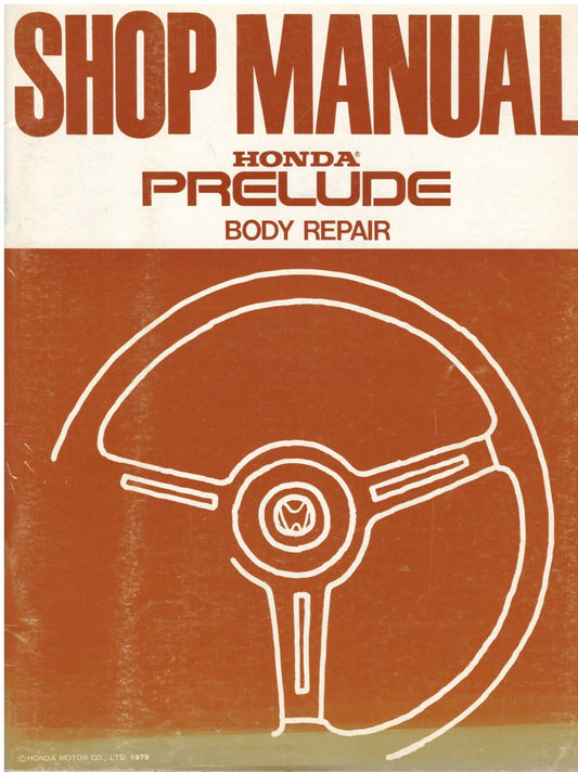 Honda Prelude SN Coupe Reparaturbuch Karosserie Body Repair Buch Shop Manual 1