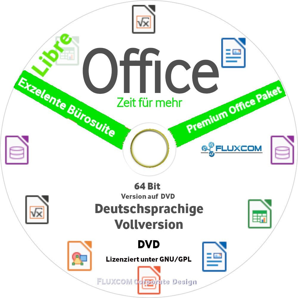 Libre Office Premium 2026 DVD für Windows 11 10 Textverarbeitung Schreibprogramm