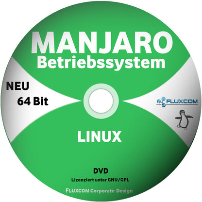 Manjaro 21.2.4 64 Bit DVD, Linux Betriebssystem GNOME KDE Xfce