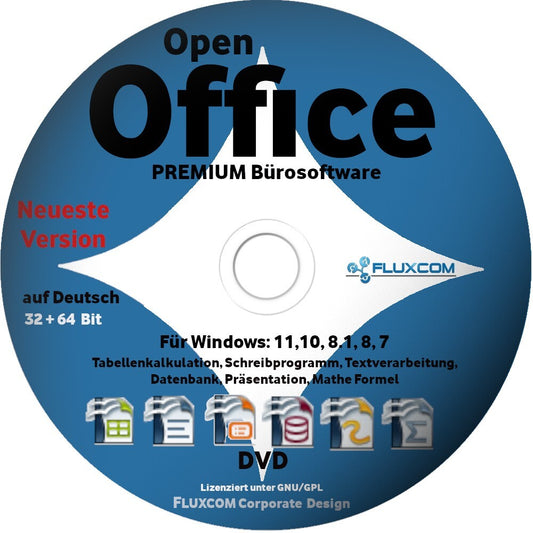 Open Office PREMIUM 2026 für 11, 10, 8, 7, Schreibprogramm​, Textverarbeitung