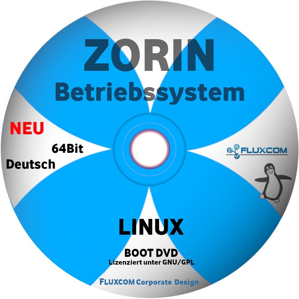 Zorin OS 64 Bit 2026 , komplettes Linux Betriebssystem in Deutsch