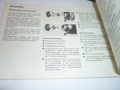 Volkswagen VW DERBY Betriebsanleitung Ausgabe 11. 1981 - Zustand sehr gut 