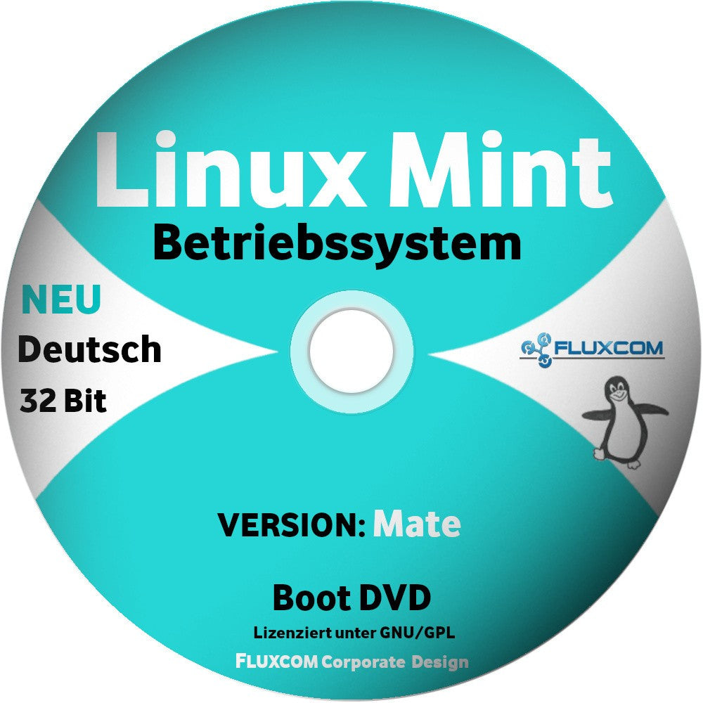 Linux Mint 19.3 MATE, 32 Bit, Komplettes Betriebssystem auf CD/DVD