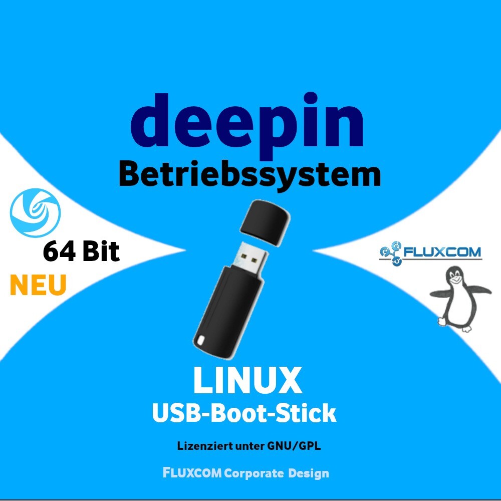 deepin Linux 25.0.1 USB, 2026,  64 Bit komplettes Betriebssystem - BRANDNEU