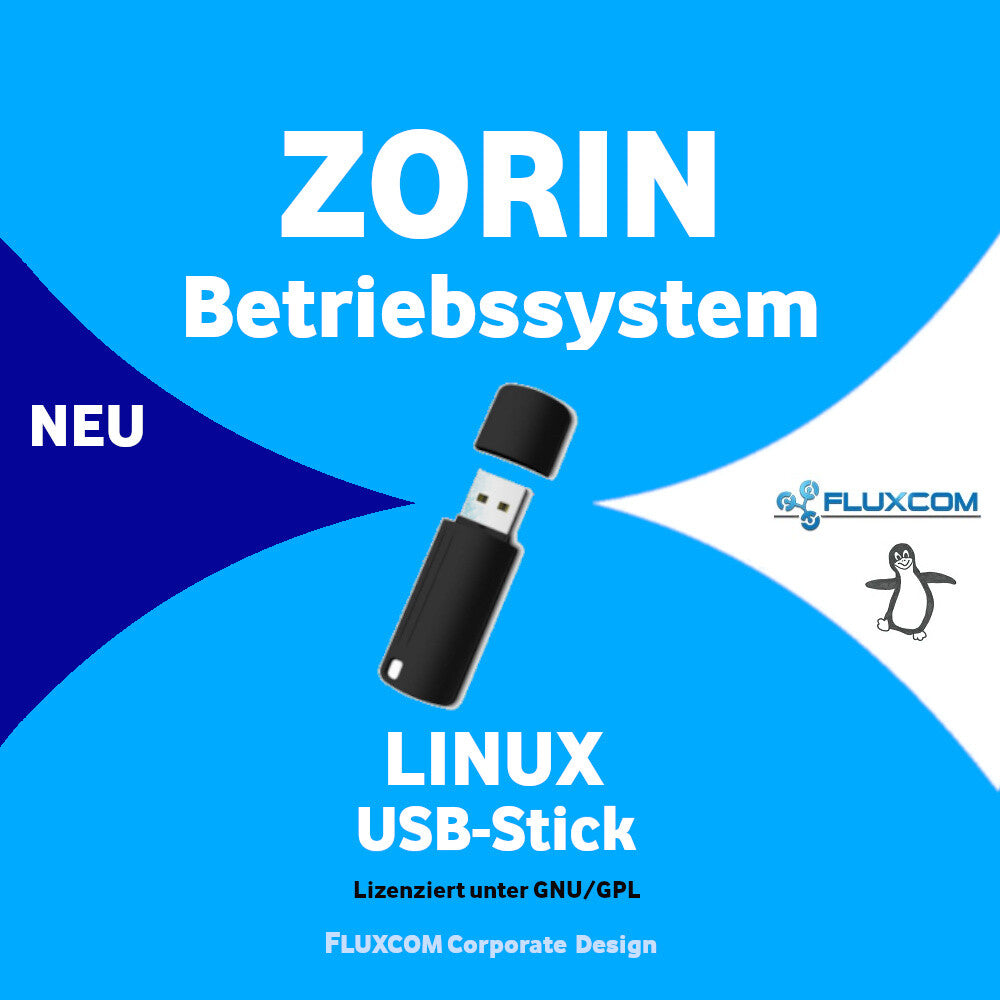 Zorin OS 17.3 /16 / 15.3 / USB-Boot-Stick 64GB, LINUX Betriebssystem 32 / 64 Bit