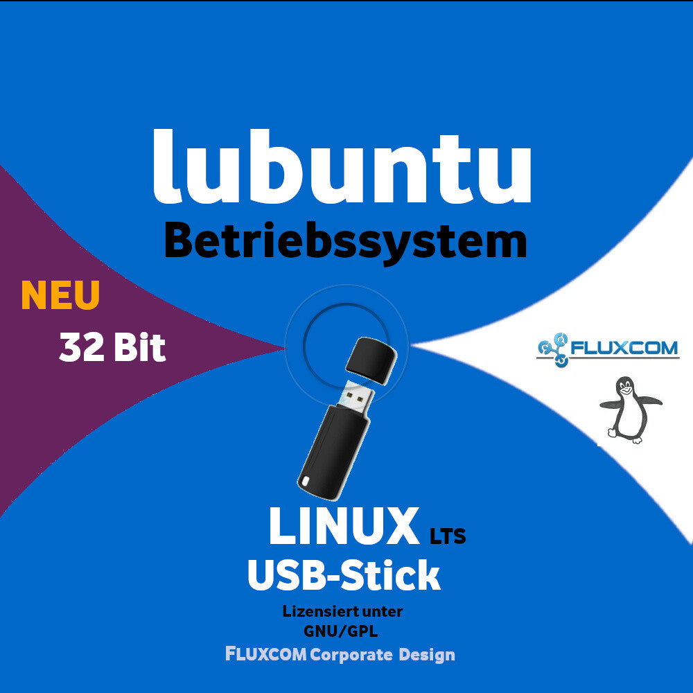 Lubuntu 18.04.5 LTS 32bit 32 GB USB-Stick Linux Betriebssystem auch für alte PC