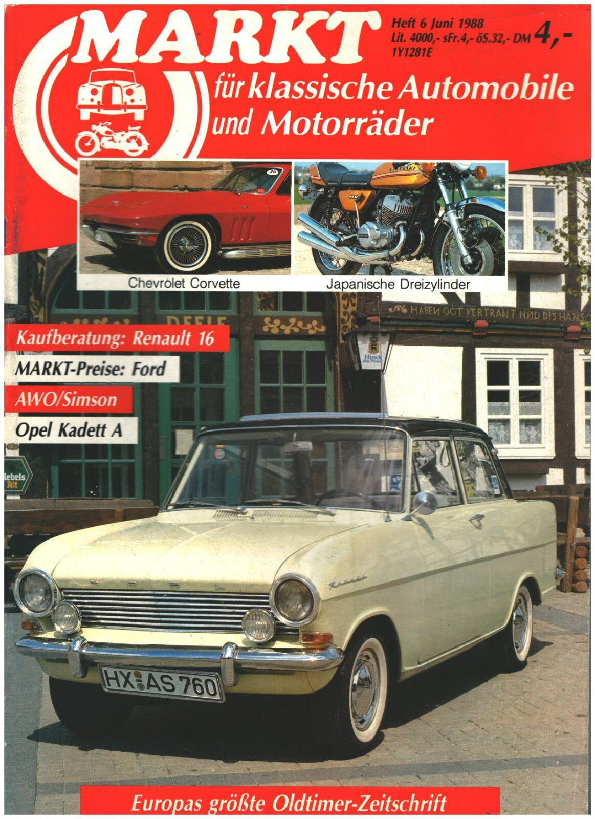 Oldtimer Markt Heft 6/1988