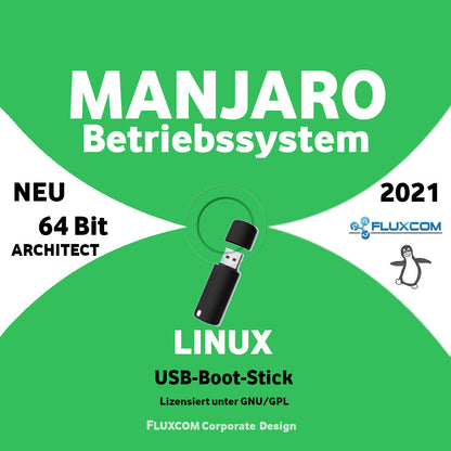Manjaro 21.2.4 64 Bit USB, Linux Betriebssystem GNOME KDE Xfce
