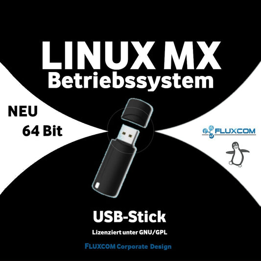LINUX MX 23.6.1 KDE USB-Stick, Live 64Bit Betriebssystem, deutsch mit  Anleitung