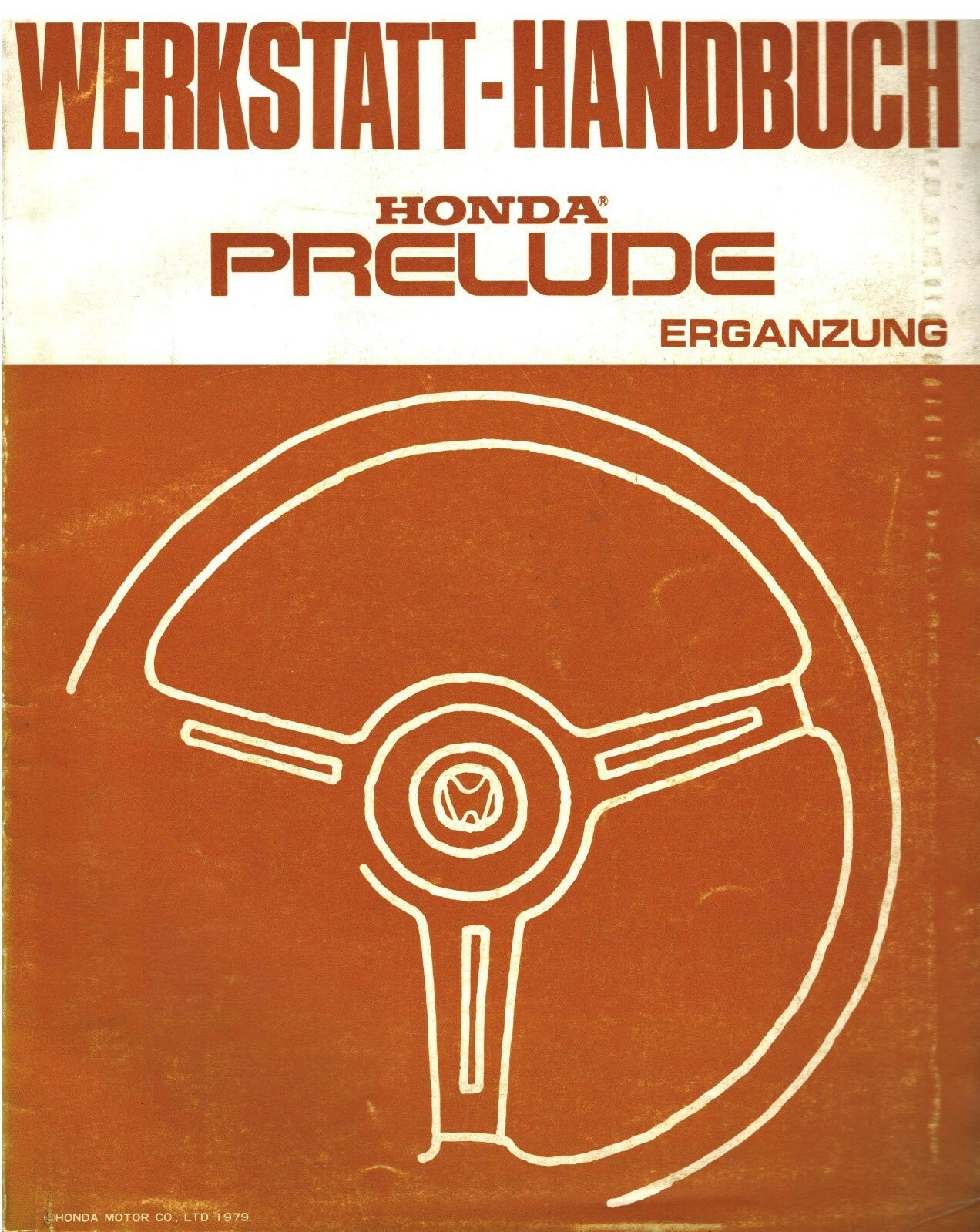Honda Prelude SN Coupe Reparaturbuch Ergänzung Ausgabe 1979 Modell 1980